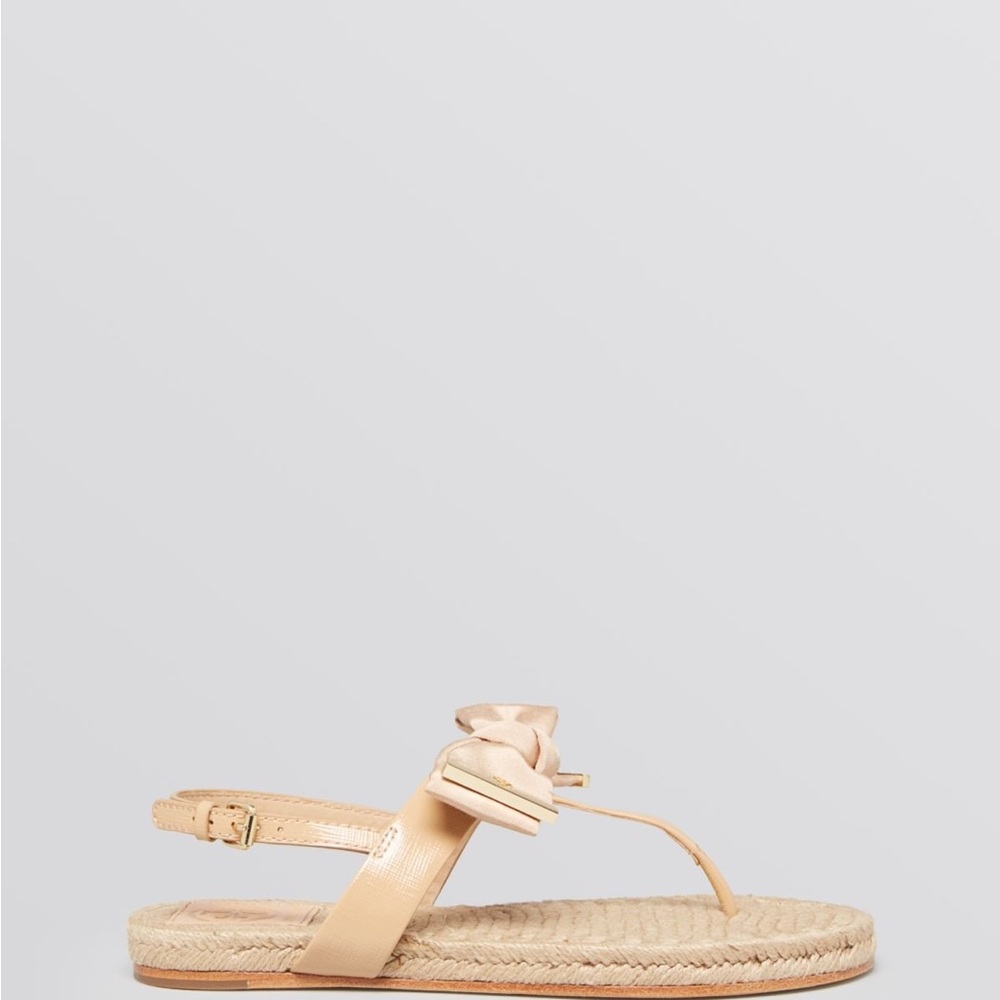 Tory Burch Penny Bow flat espadrille sandals